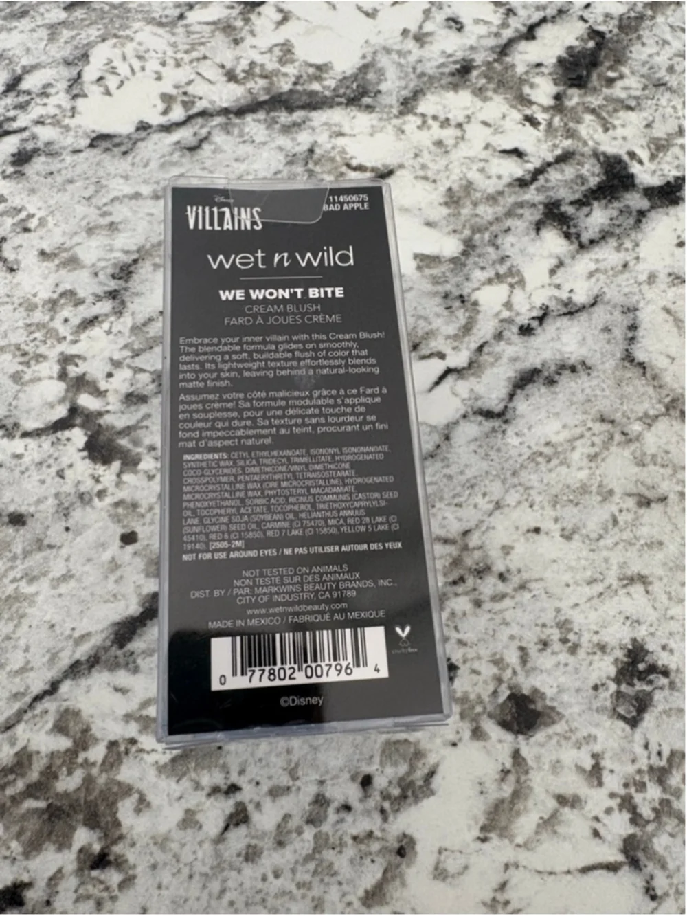 Wet N Wild x Disney Villains “We Won’t Bite” Cream Blush Bad Apple